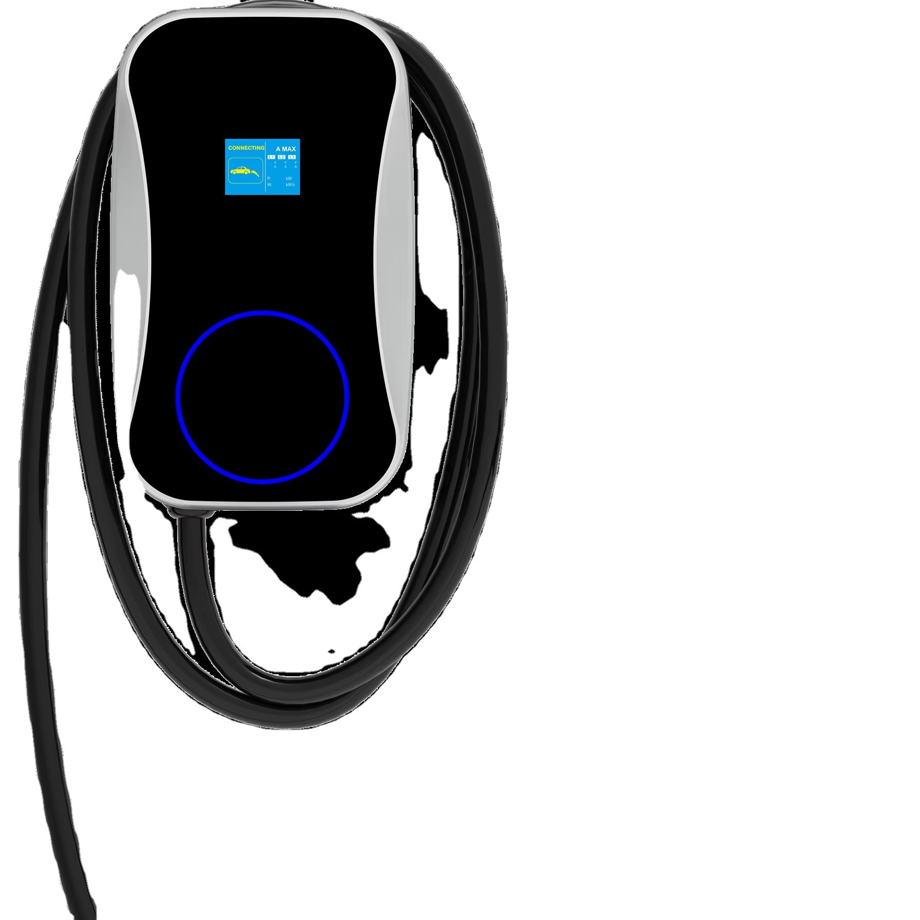Best Price Portable EV Charger 3 Phase Energy Meter EV Car Charger Charging Station with Screen